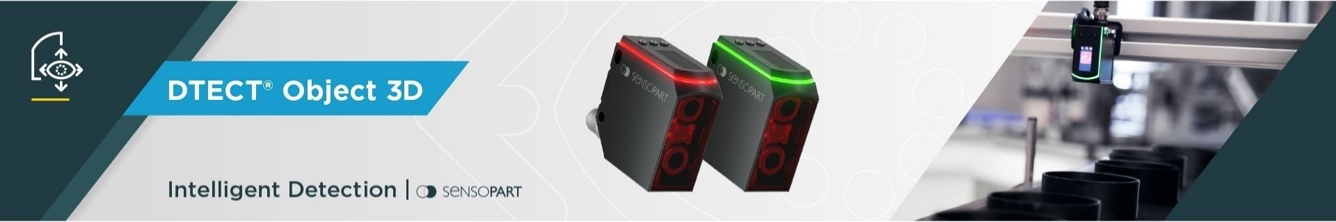 SensoPart DTECT Object 3D-sensoren voor 3D-detectie, compleetheidscontrole en objectpositionering zonder complexe visionsoftware